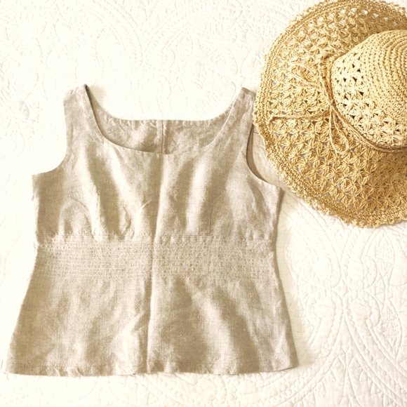 unknown Tops - Linen tank top.